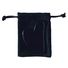 Load image into Gallery viewer, The best black obsidian gua sha de-puffing beauty tool.