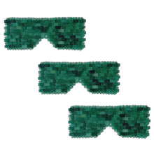 Load image into Gallery viewer, The best green aventurine jade eye mask anti-aging beauty tool.