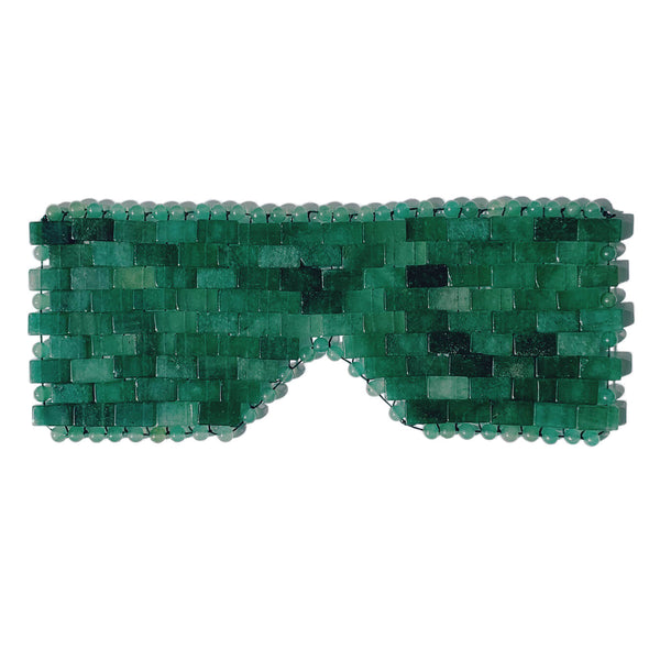 The best green aventurine jade eye mask de-puffing beauty tool.