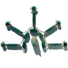 Load image into Gallery viewer, The best green aventurine jade face roller anti-aging beauty tool.
