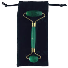 Load image into Gallery viewer, The best green aventurine jade face roller de-puffing beauty tool.
